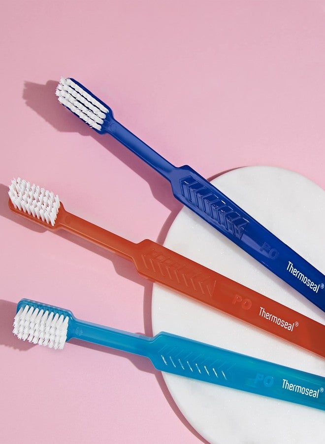 ICPA Thermoseal Toothbrush, Adult, Manual, Blue (pack of 12) - Image 3